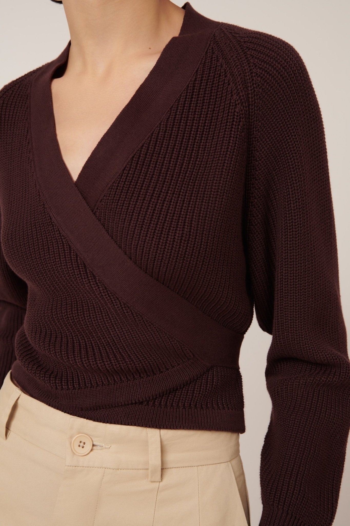 kowtow | Composure Cardigan | Mahogany | Palm Boutique