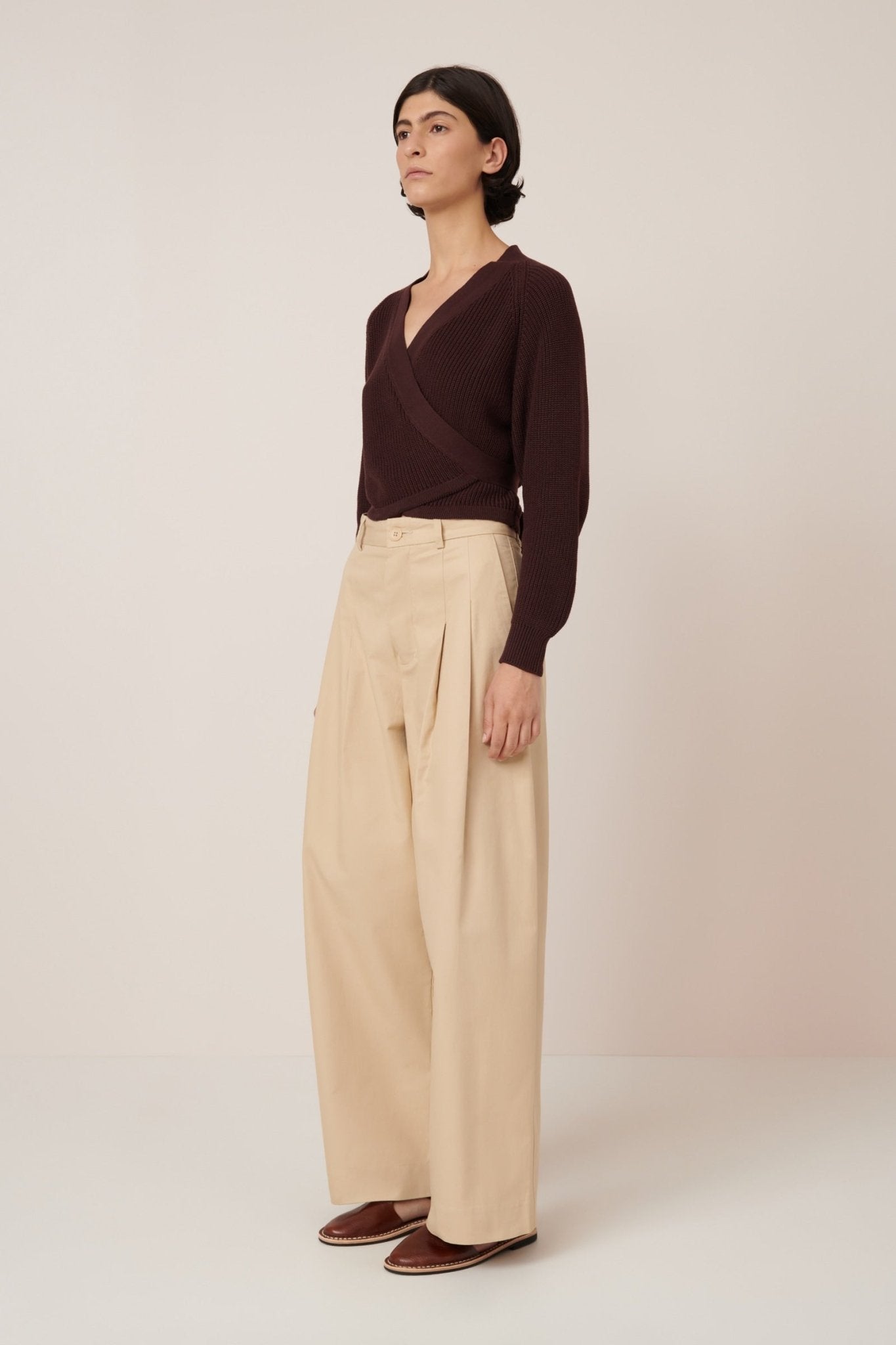 kowtow | Composure Cardigan | Mahogany | Palm Boutique