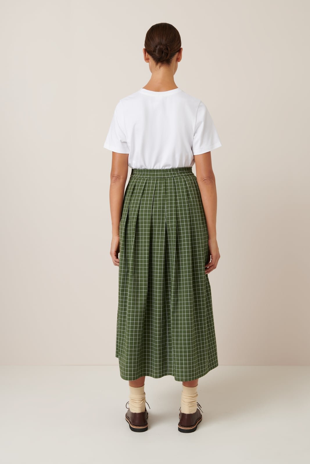 kowtow | Flora Skirt | Forest Grid | Palm Boutique