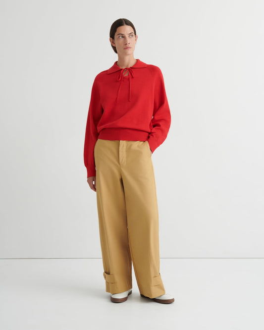 kowtow | Keyhole Jumper | Poppy Red | Palm Boutique