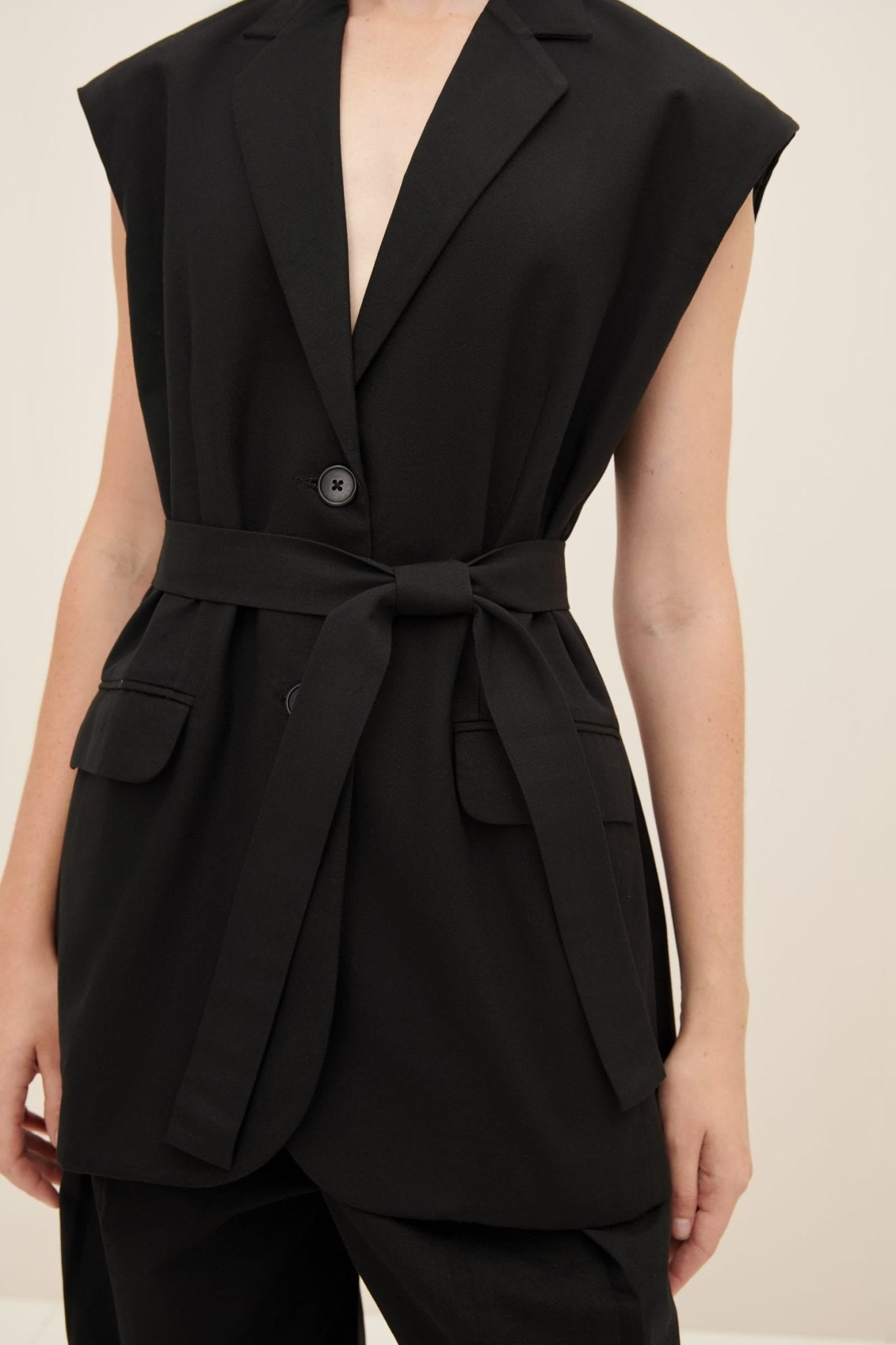 kowtow | Lena Blazer | Black | Palm Boutique