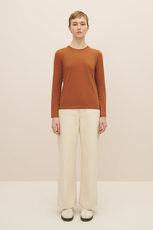 kowtow | Long Sleeve Top | Burnt Umber | Palm Boutique