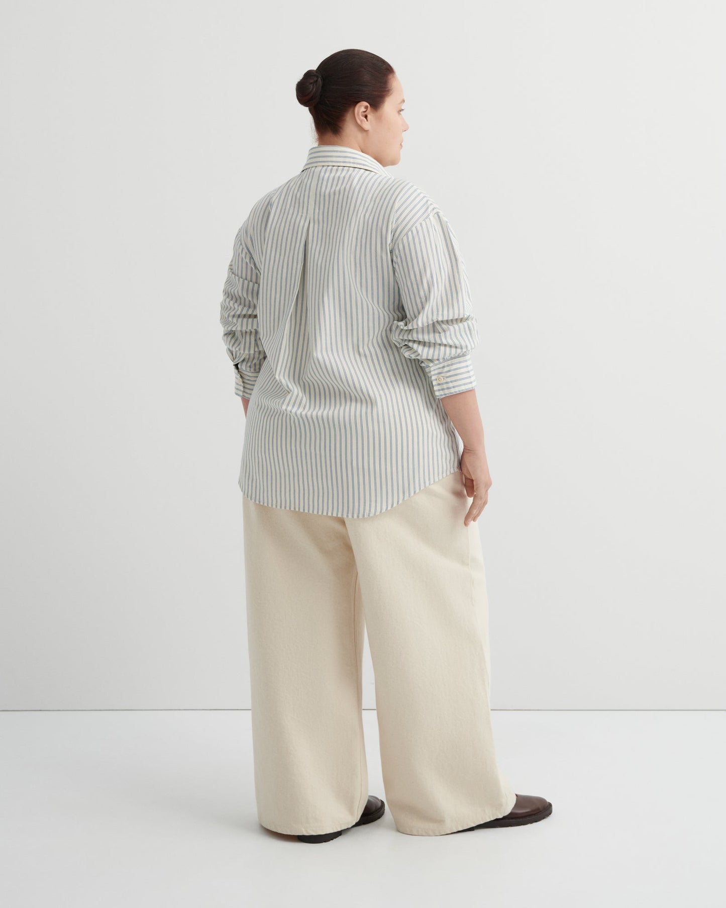 kowtow | Maker Shirt | Ticking Stripe | Palm Boutique
