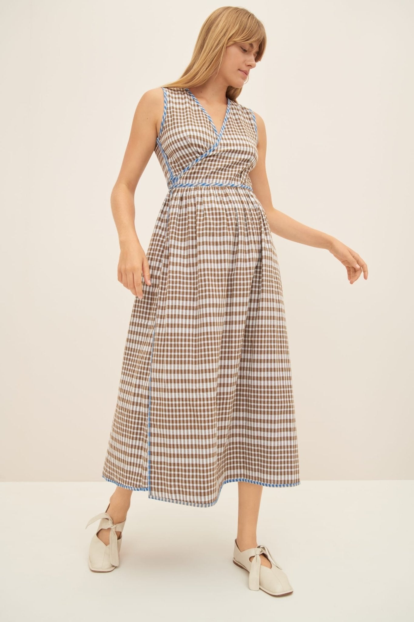 kowtow | Outline Dress | Duo Check | Palm Boutique