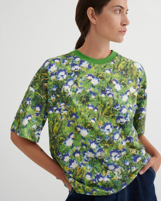 kowtow | Oversized Boxy Tee | Bluebell | Palm Boutique