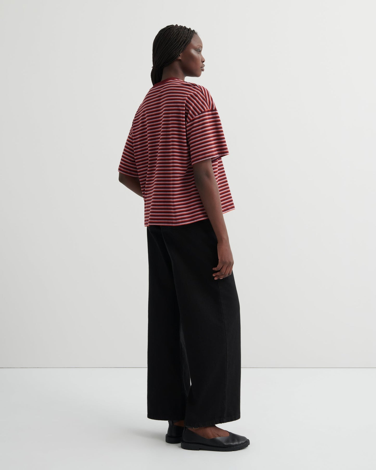 kowtow | Oversized Boxy Tee | Stack Stripe | Palm Boutique