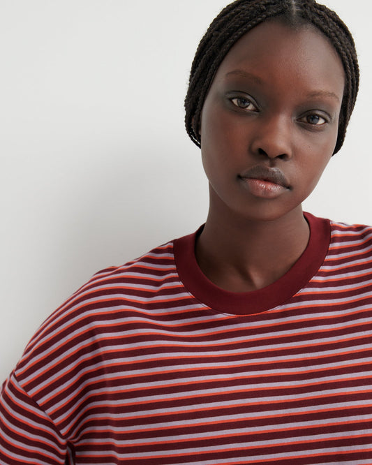 kowtow | Oversized Boxy Tee | Stack Stripe | Palm Boutique