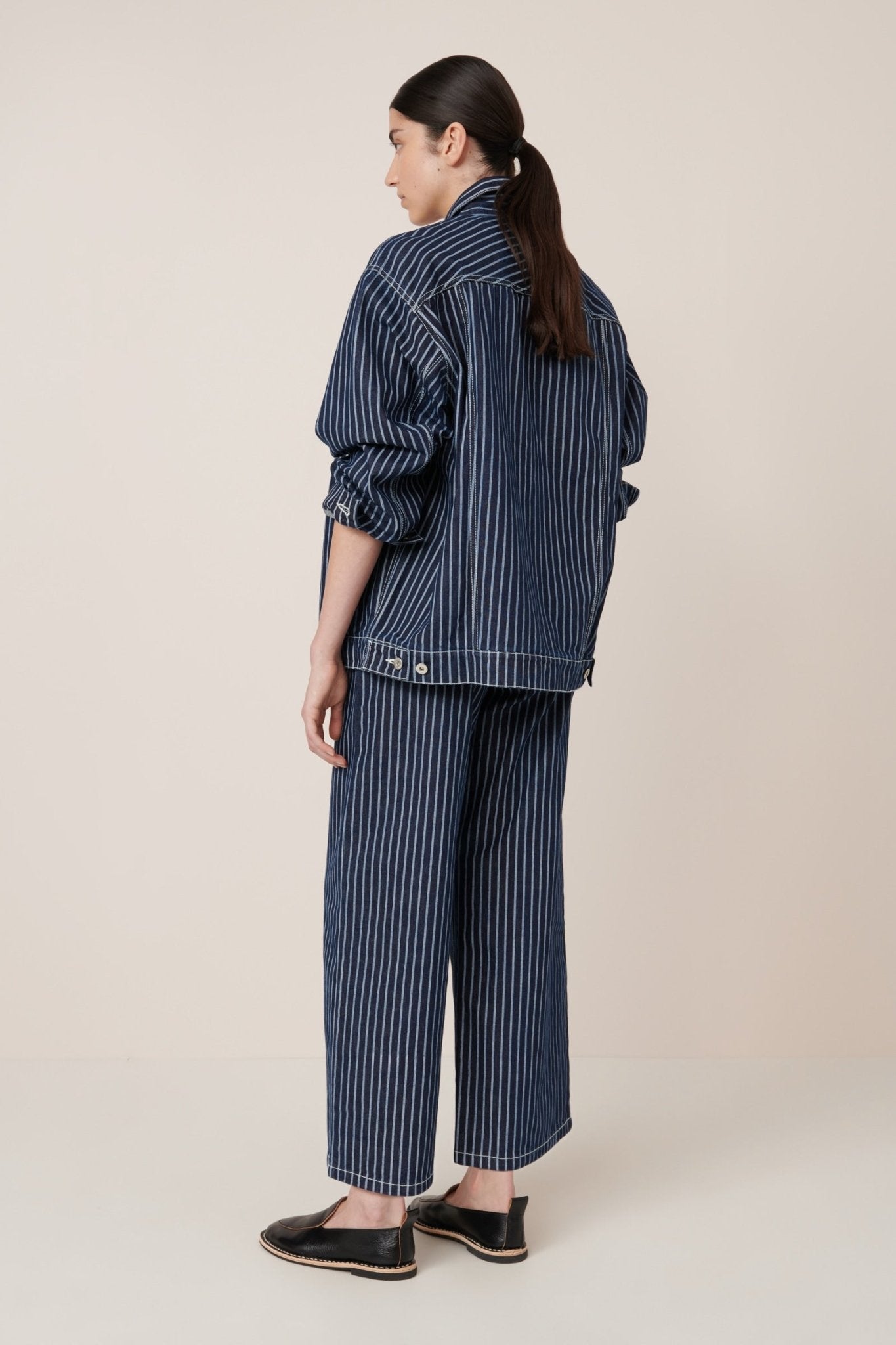 kowtow | Riley Jacket | Chalk Stripe | Palm Boutique