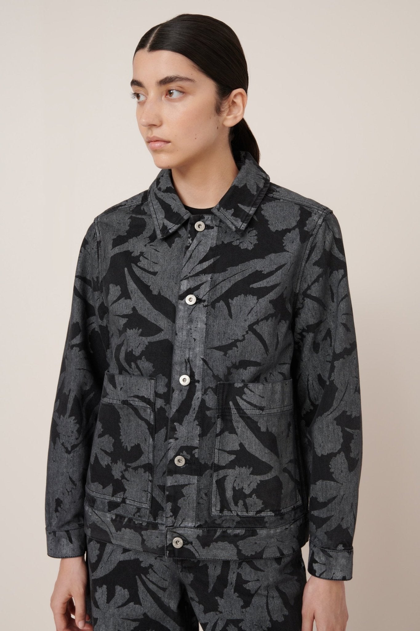 kowtow | Worker Jacket | Etched Denim | Palm Boutique