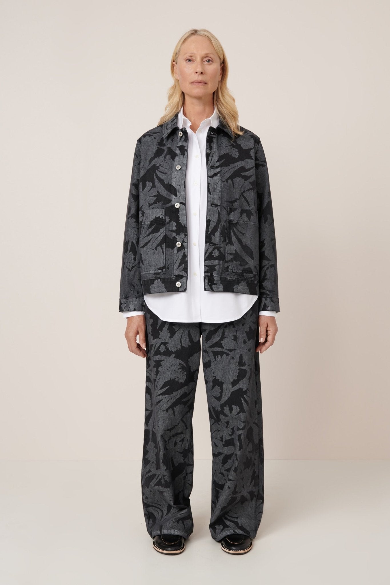 kowtow | Worker Jacket | Etched Denim | Palm Boutique