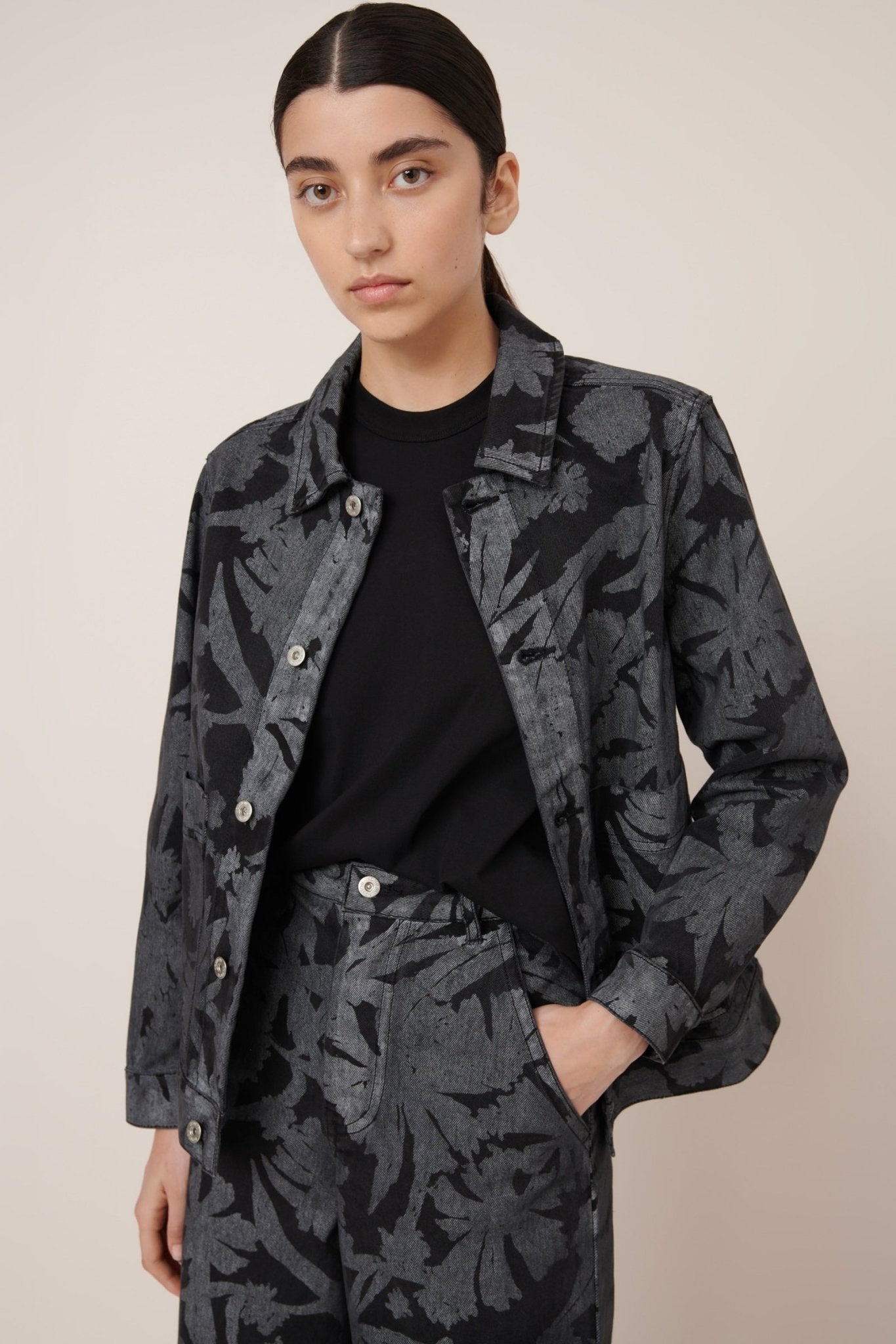 kowtow | Worker Jacket | Etched Denim | Palm Boutique