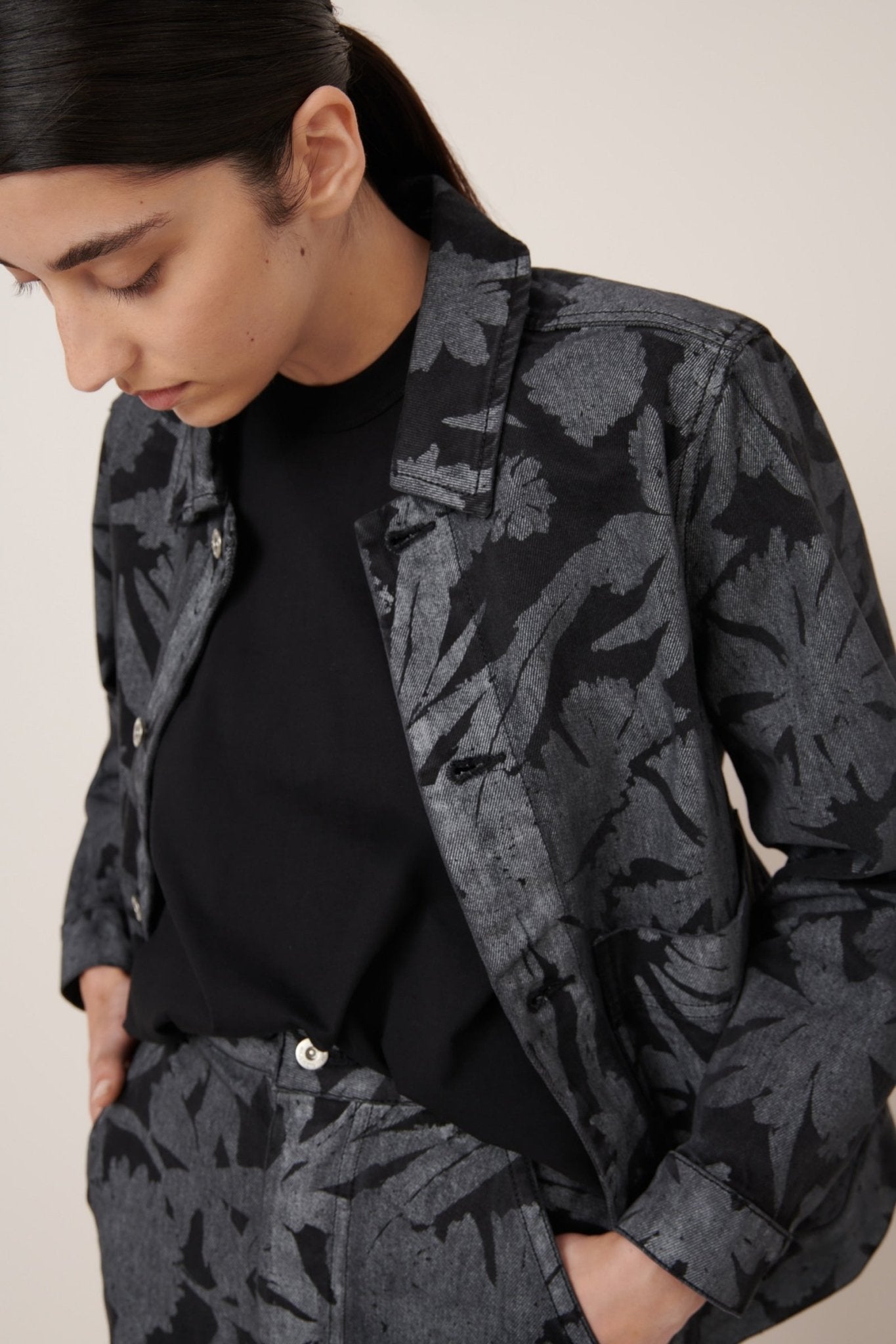 kowtow | Worker Jacket | Etched Denim | Palm Boutique