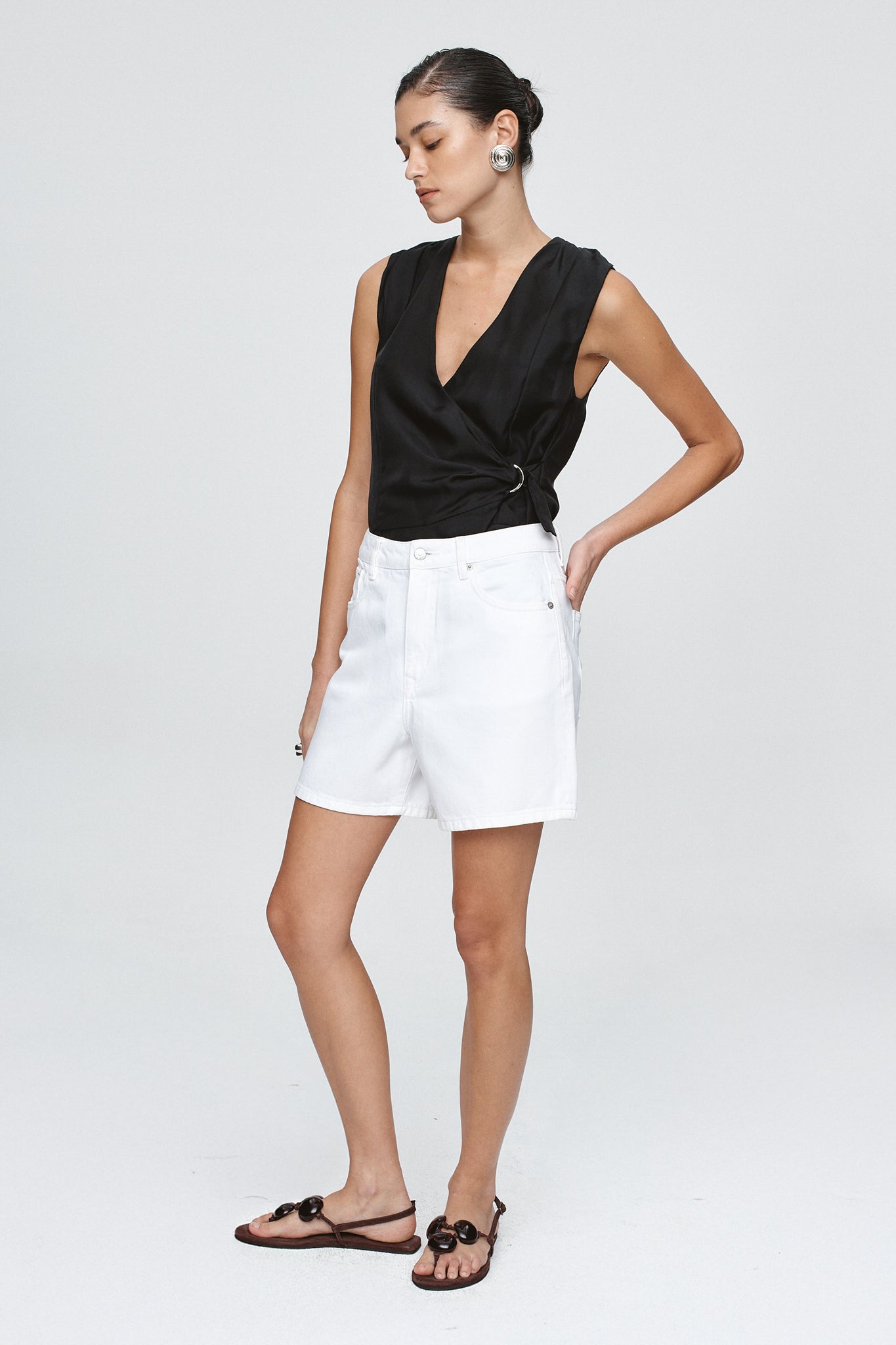 Marle | Classic Jean Short | Blanc | Palm Boutique