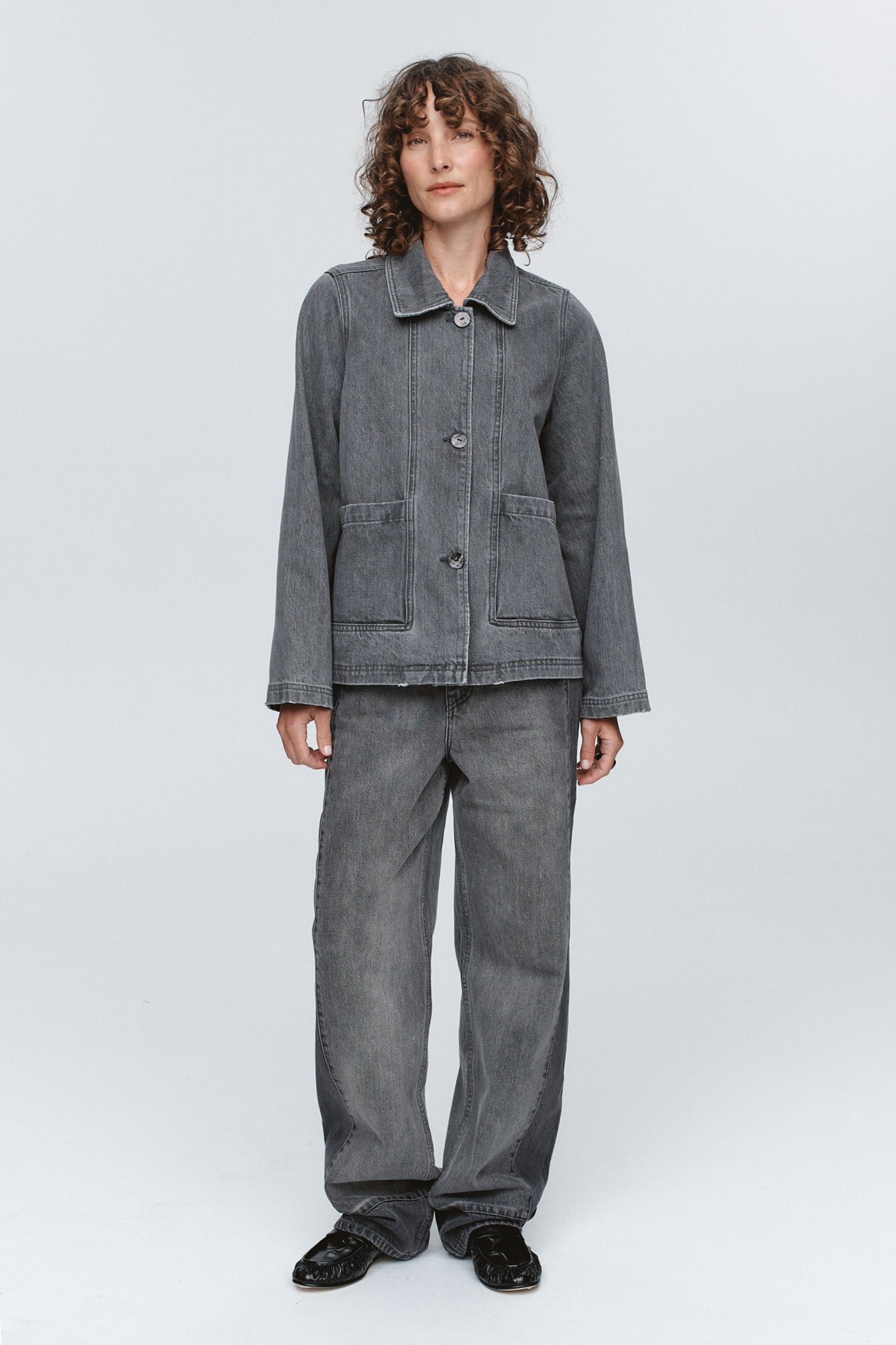 Marle | Cropped Pea Jacket | Stone | Palm Boutique