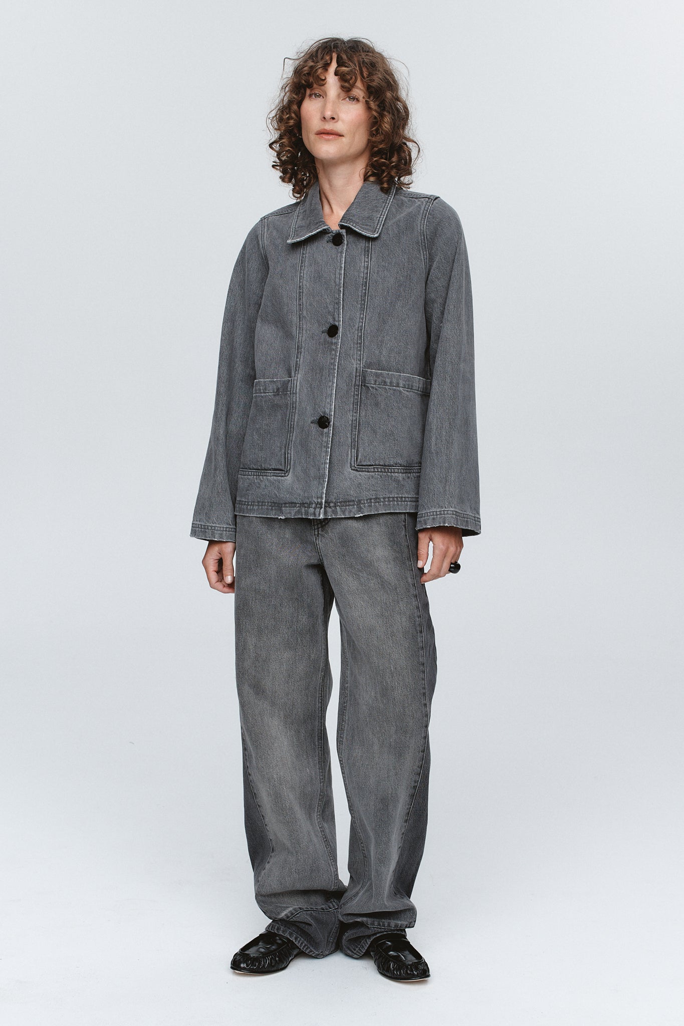 Marle | Cropped Pea Jacket | Stone | Palm Boutique