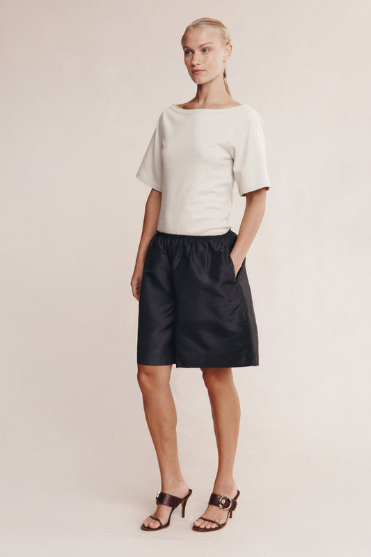 Marle | Nara Short | Black Silk | Palm Boutique