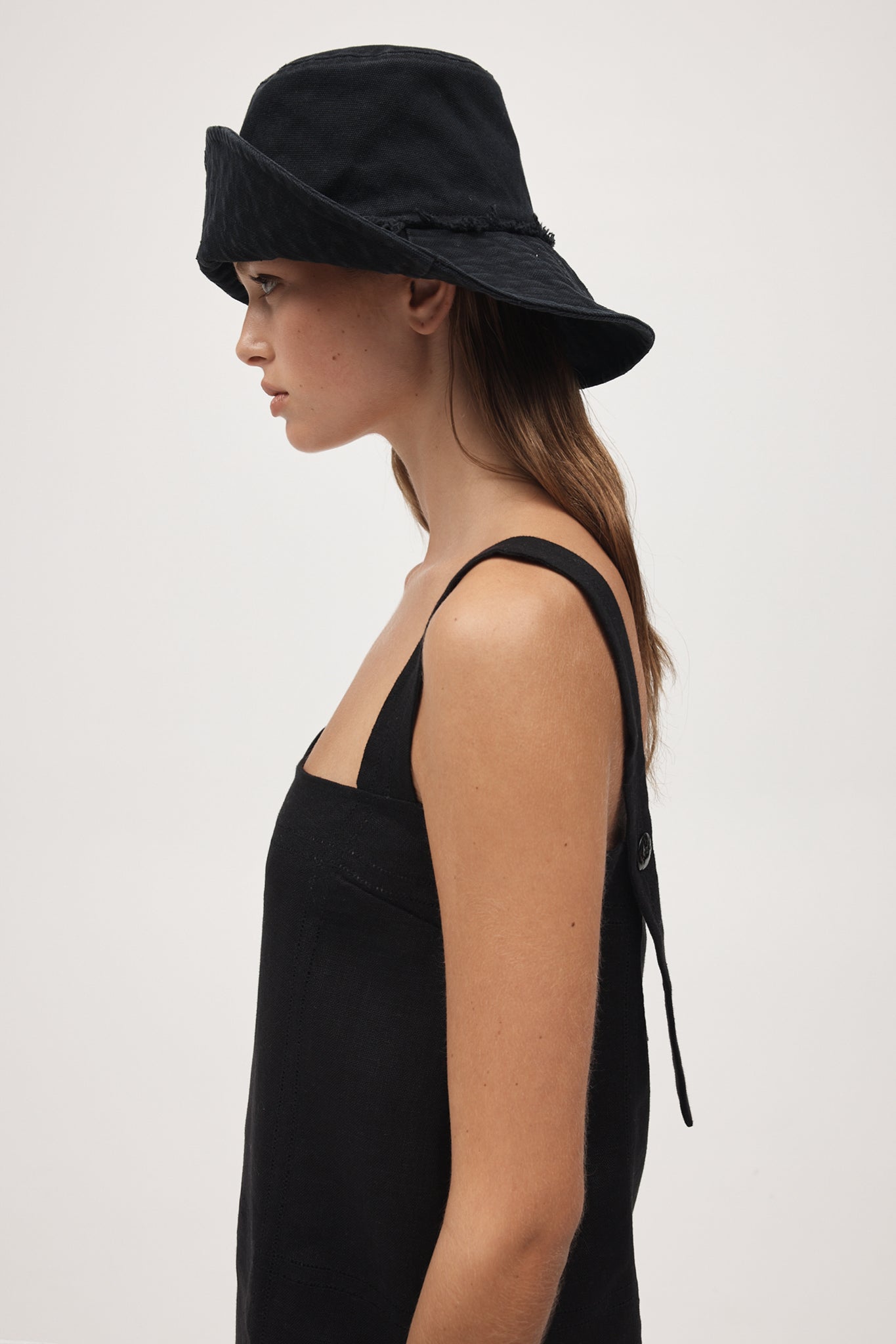 Marle | Nonna Hat (hemmed brim) | Black | Palm Boutique