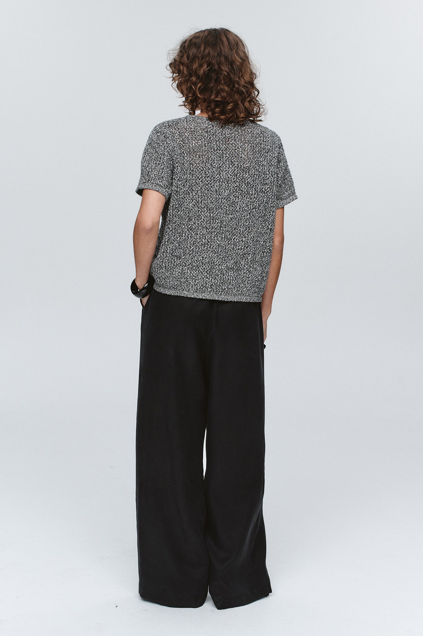 Marle | Rumi Top | Black Ivory Melange | Palm Boutique