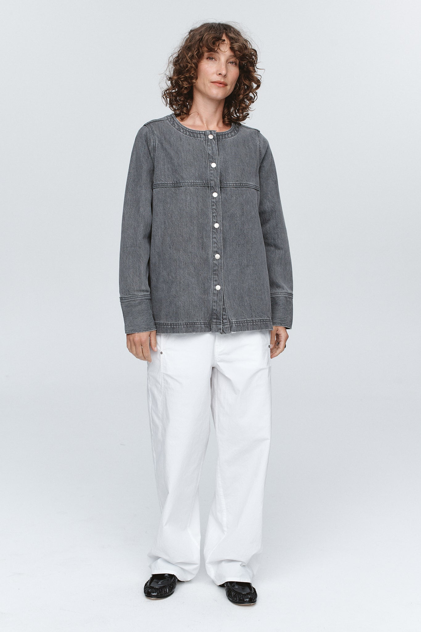 Marle | Seam Shirt | Stone | Palm Boutique
