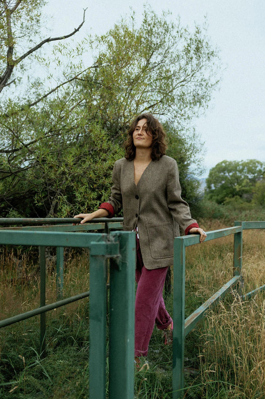 New Lands | Stella Blazer | Tweed | Palm Boutique