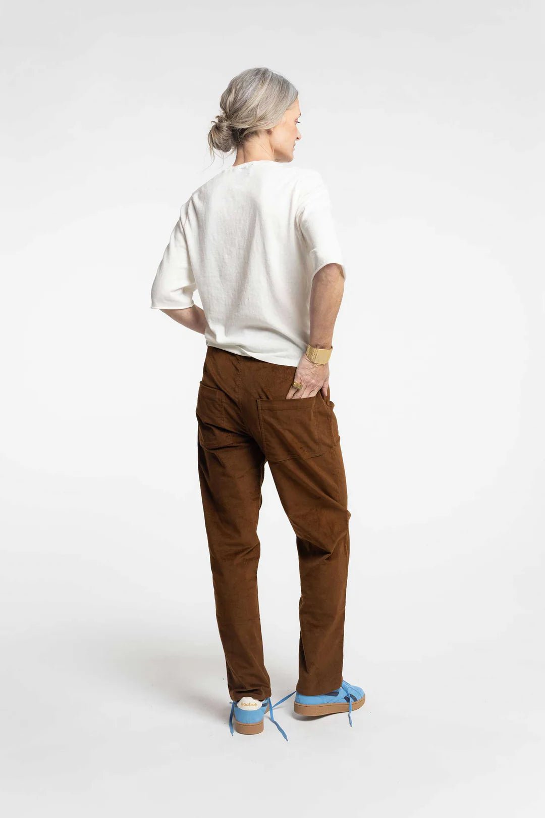 New Lands | Treadlight Trouser | Bark | Palm Boutique