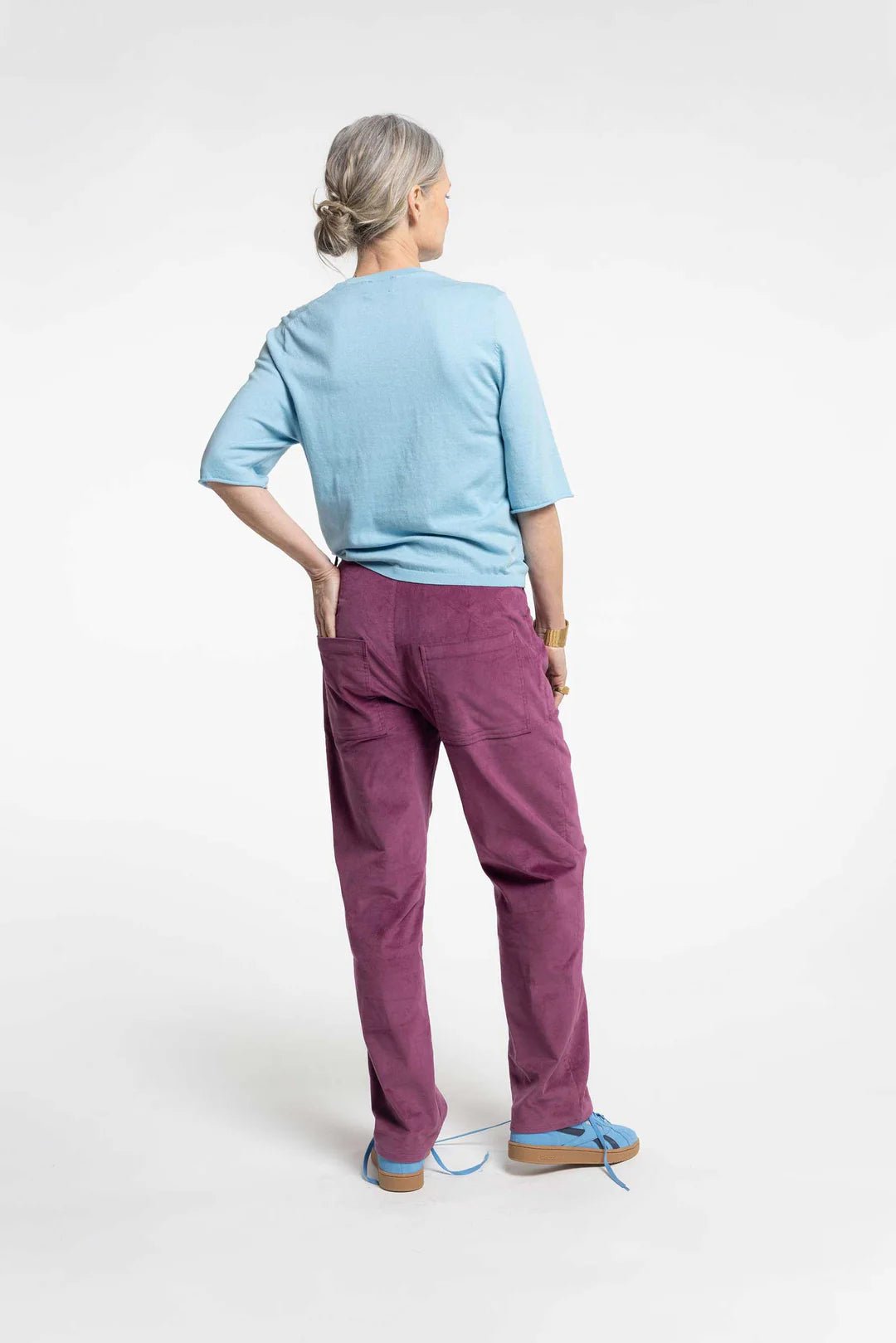 New Lands | Treadlight Trouser | Berry | Palm Boutique