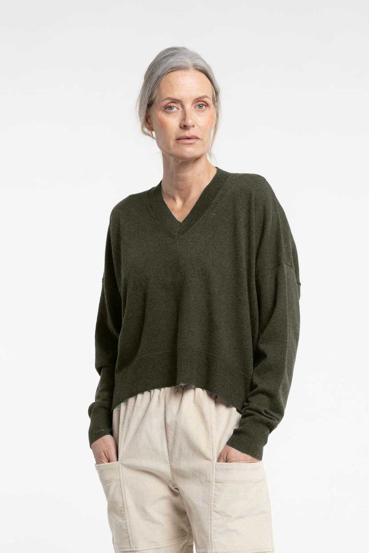 Newlands | Griddy Sweater | Forest Wood | Palm Boutique