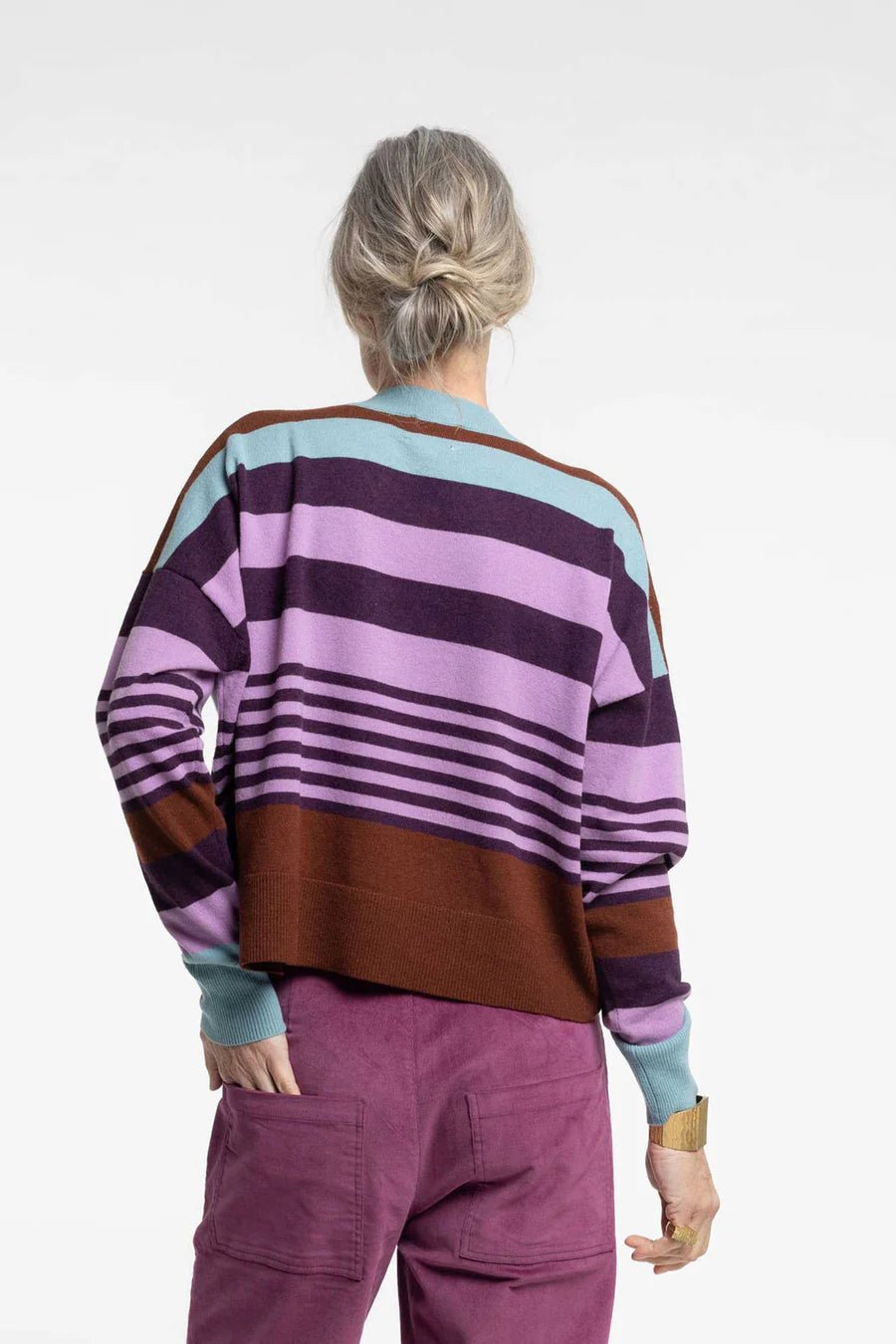 Newlands | Griddy Sweater | Multi Stripe | Palm Boutique