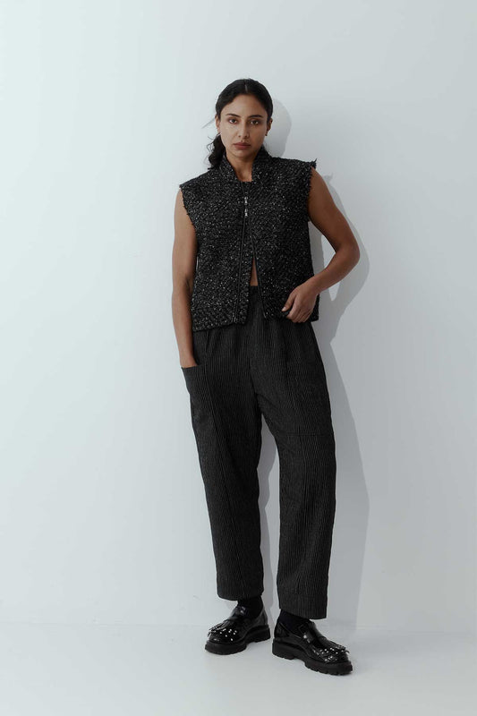 Newlands | Super Trouser | Black Stripe | Palm Boutique