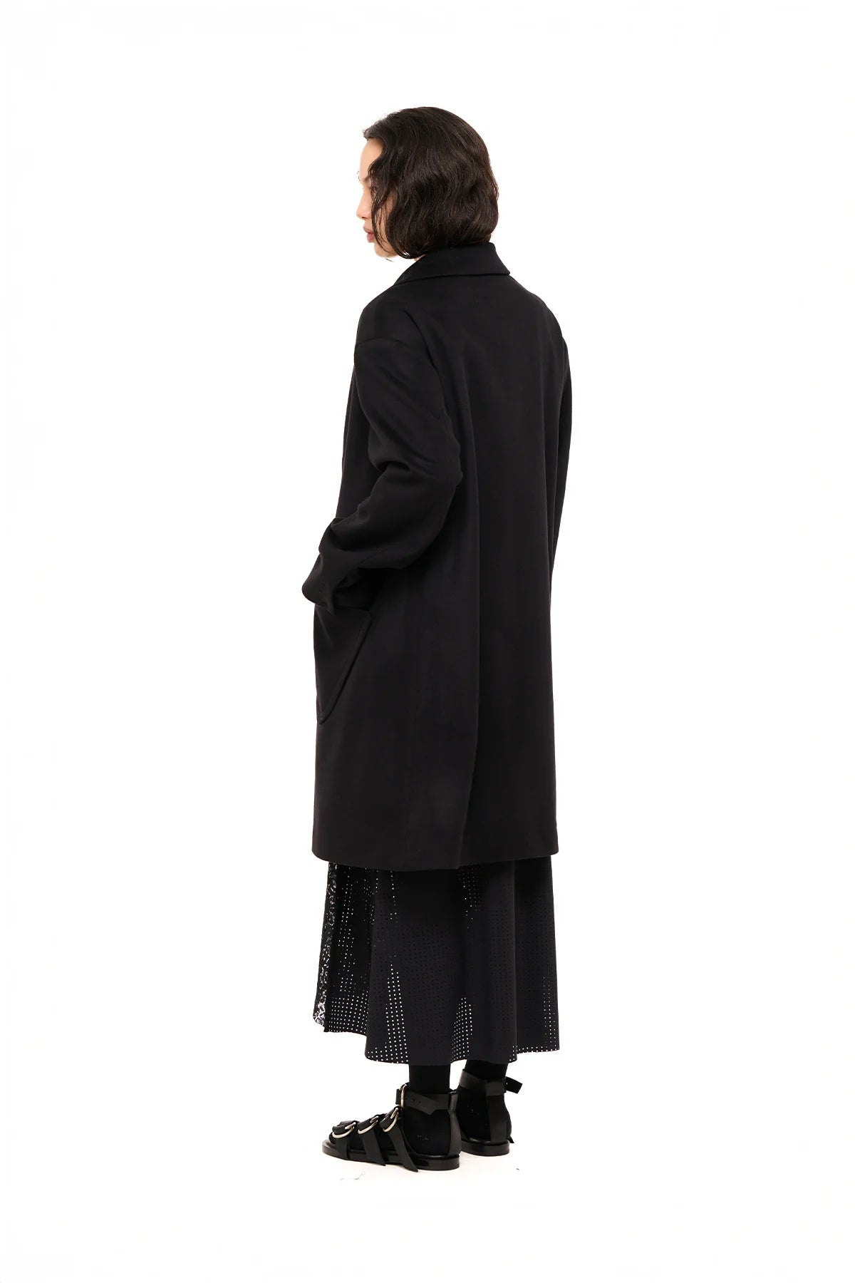 NOM*d | After - Party Coat | Luxe Melton Black | Palm Boutique