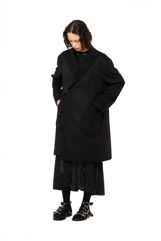 NOM*d | After - Party Coat | Luxe Melton Black | Palm Boutique