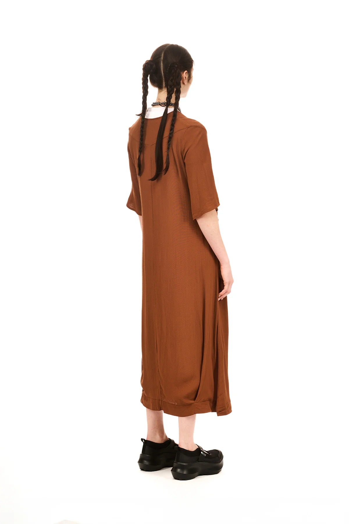 NOM*d | Classic Dress | Chestnut | Palm Boutique