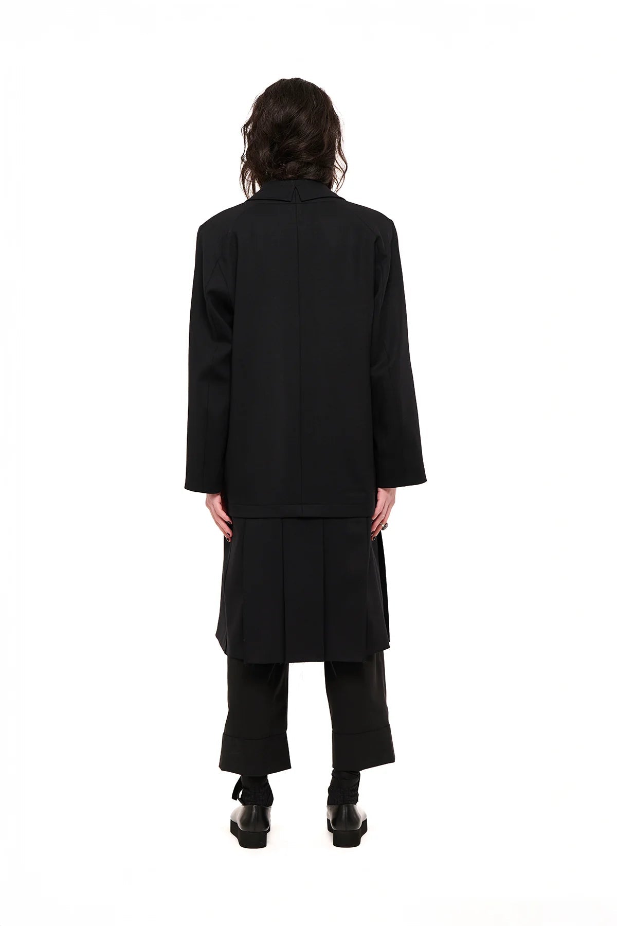 NOM*d | De - Pleat Coat | Black | Palm Boutique
