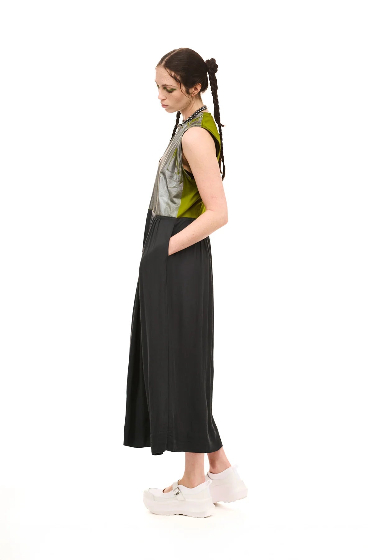 NOM*d | Foiled Dress | Charcoal | Palm Boutique