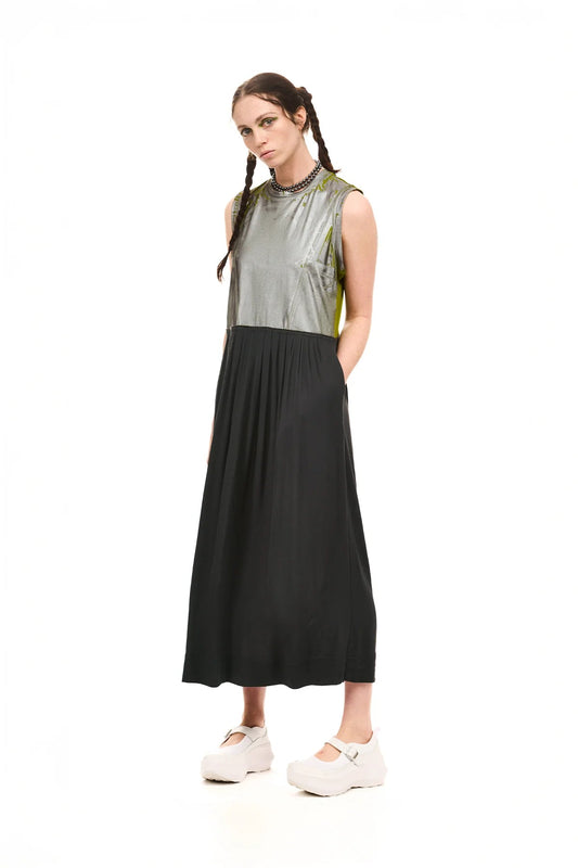 NOM*d | Foiled Dress | Charcoal | Palm Boutique
