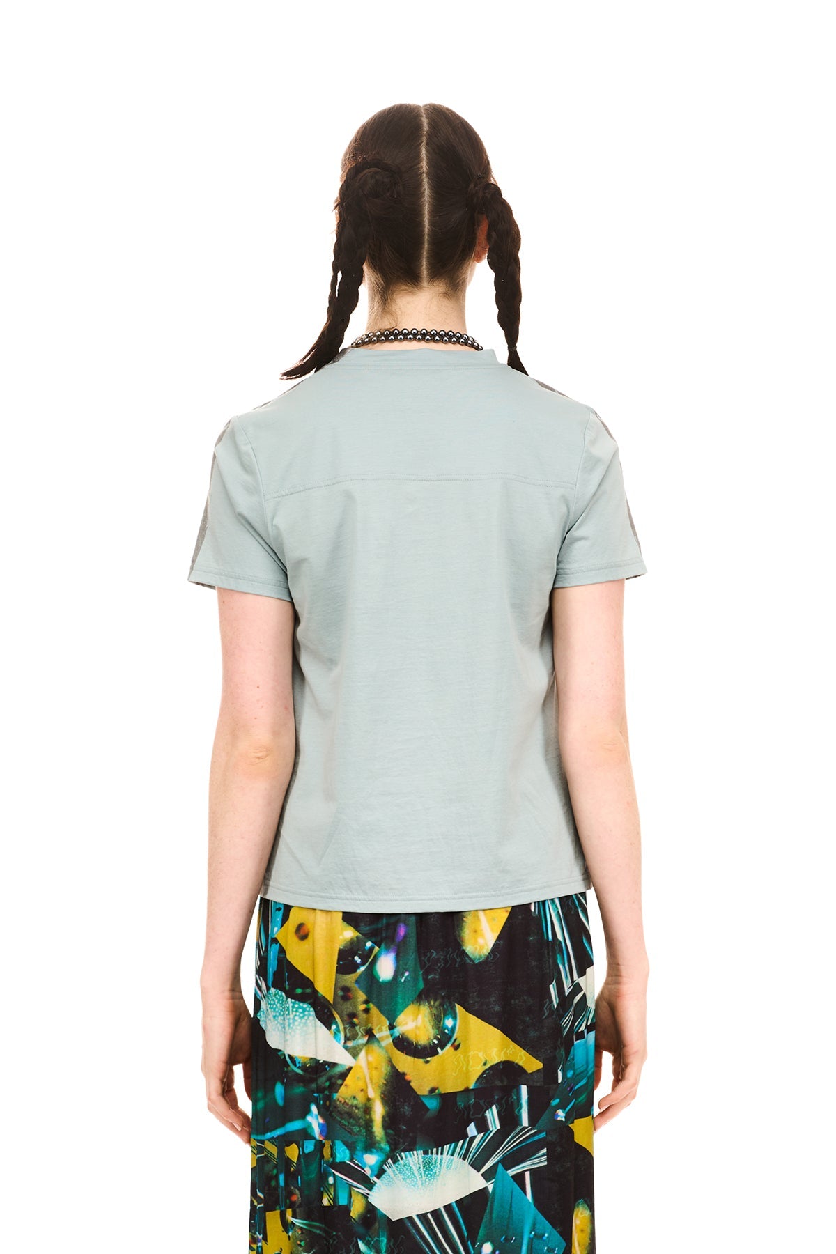 NOM*d | Foiled Tee | Blue Mercerised Cotton | Palm Boutique
