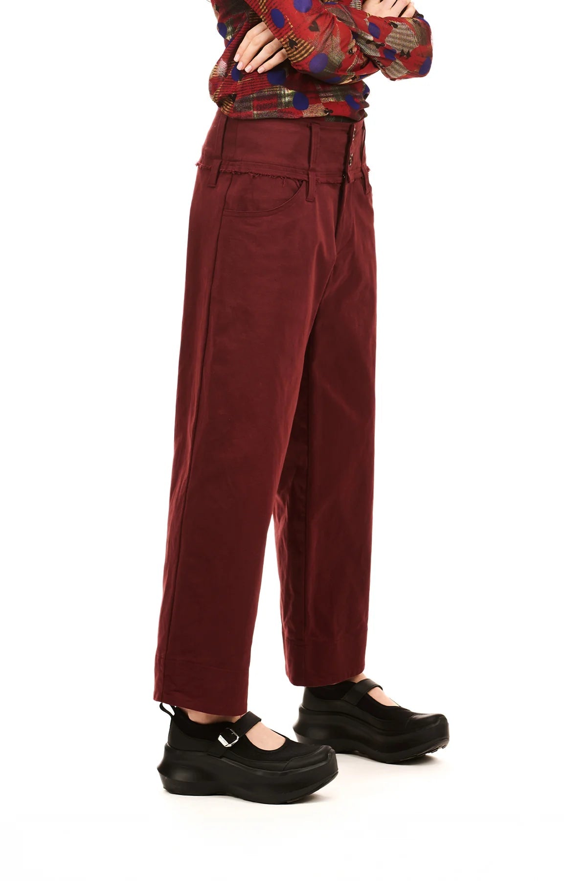 NOM*d | Novel Trouser | Oxblood | Palm Boutique