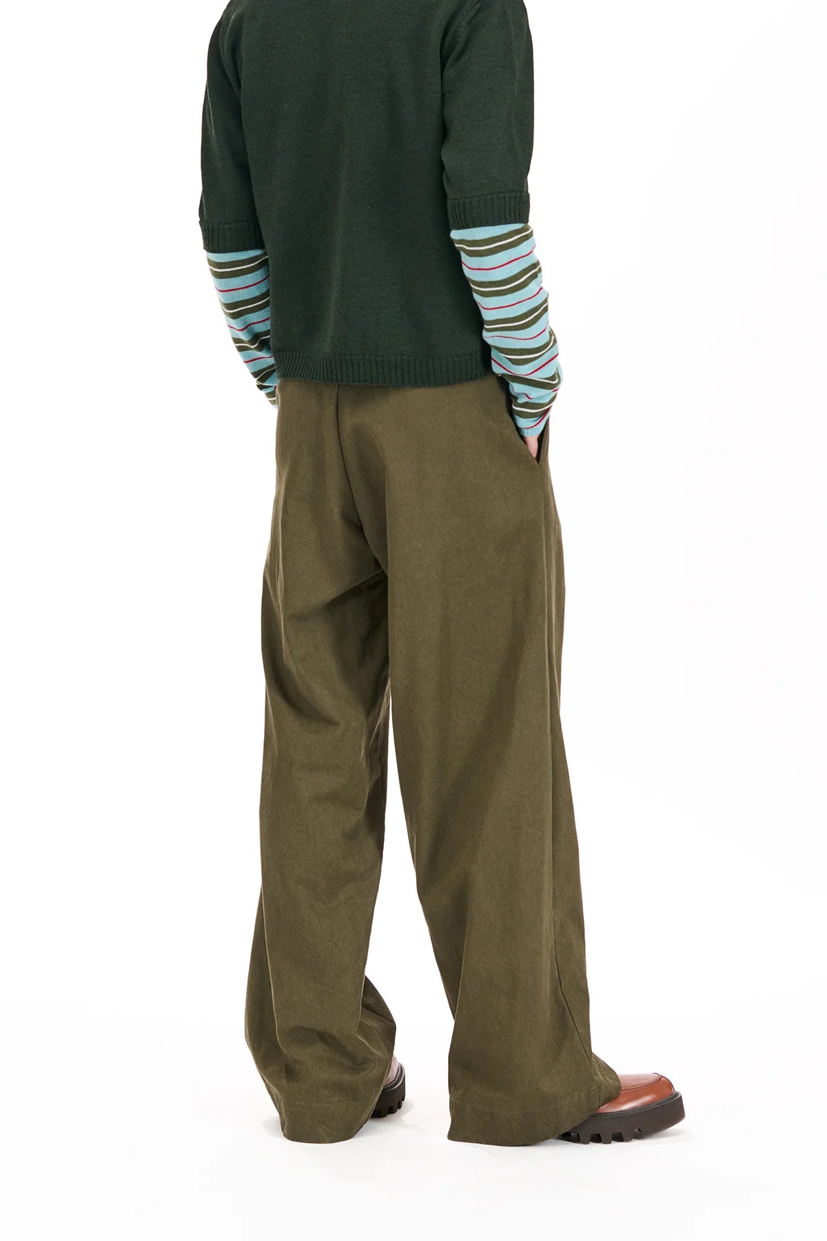 NOM*d | Saunter Trouser | Khaki | Palm Boutique