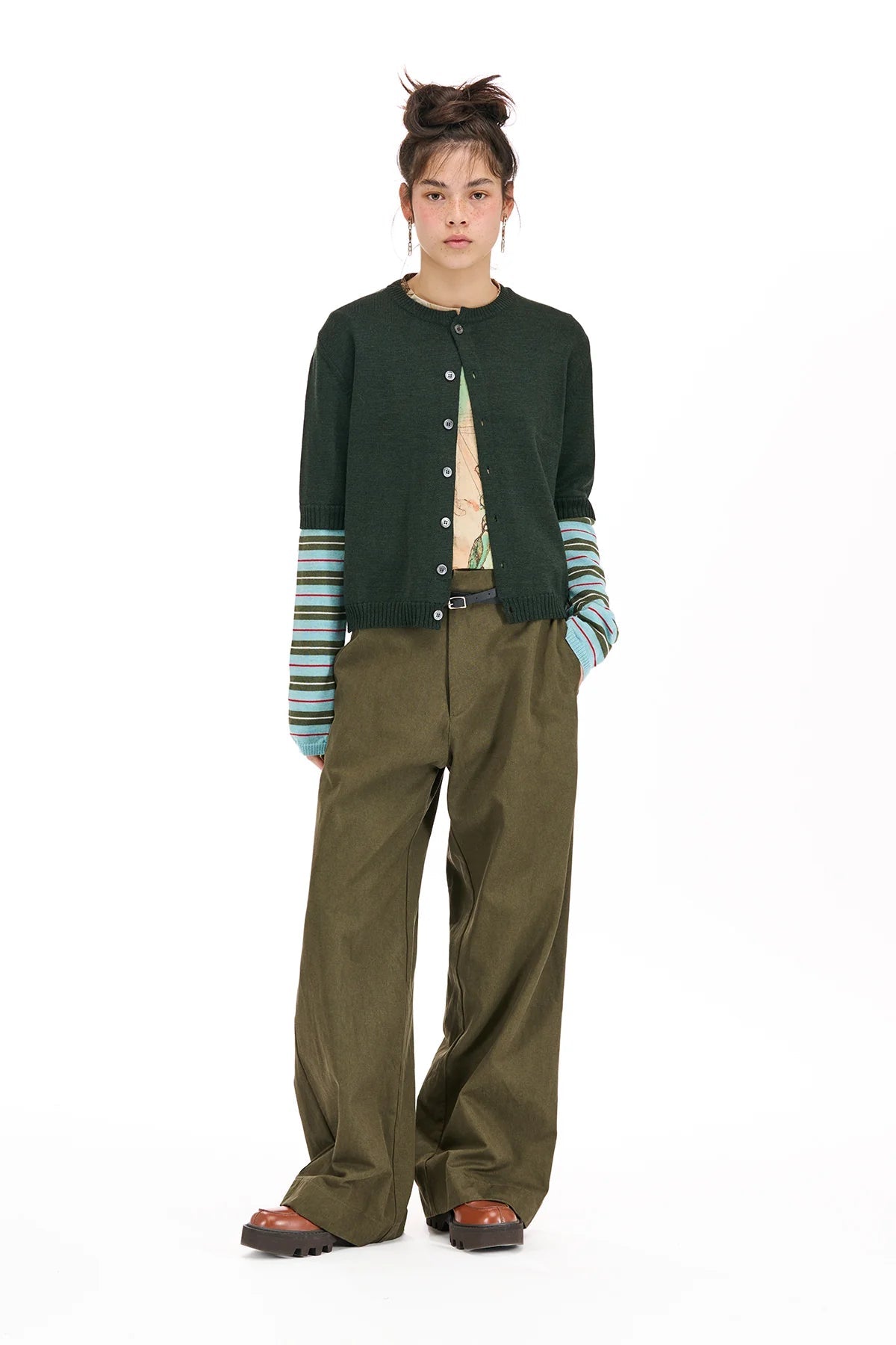 NOM*d | Saunter Trouser | Khaki | Palm Boutique