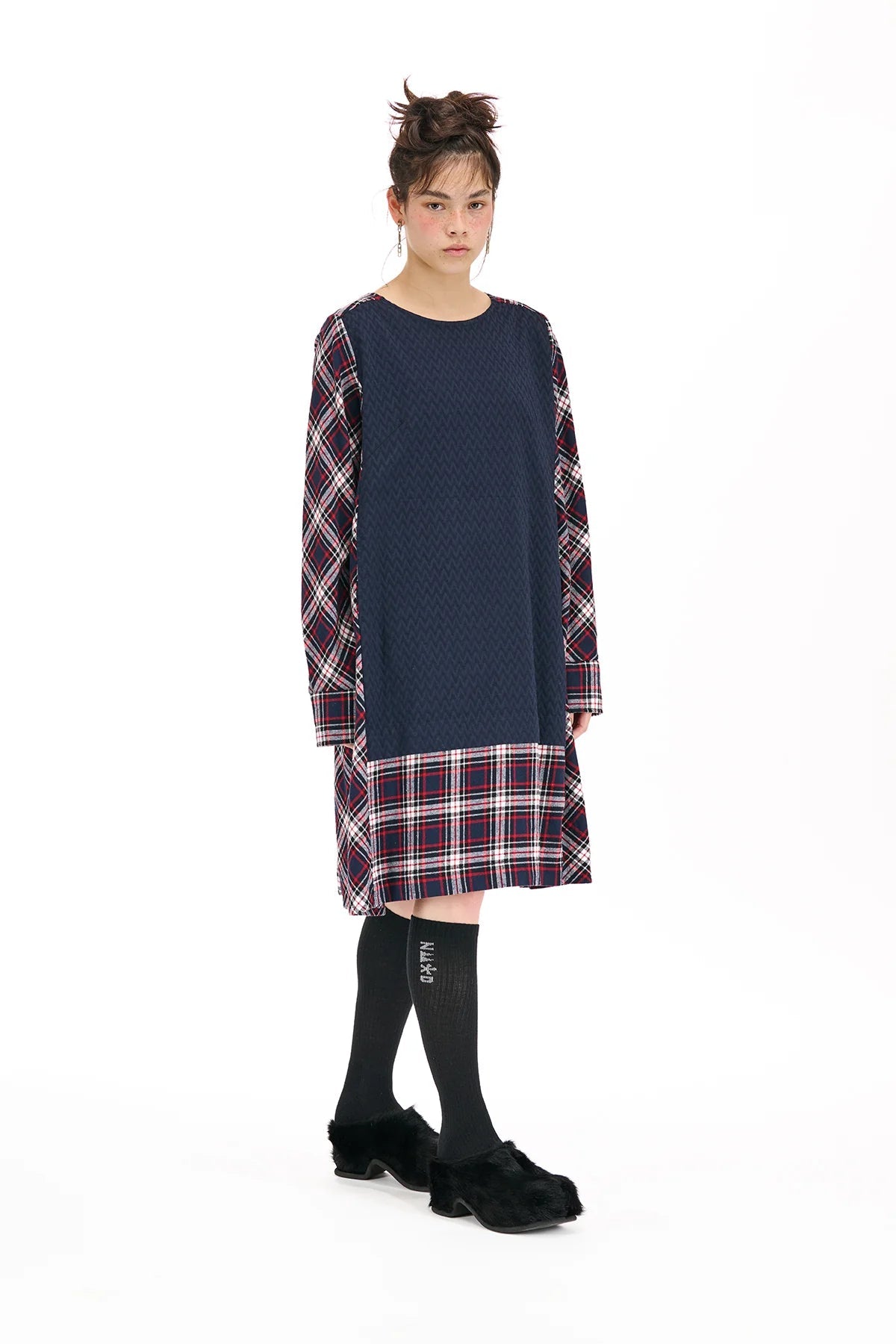 NOM*d | Understudy Dress | Flannel Navy | Palm Boutique