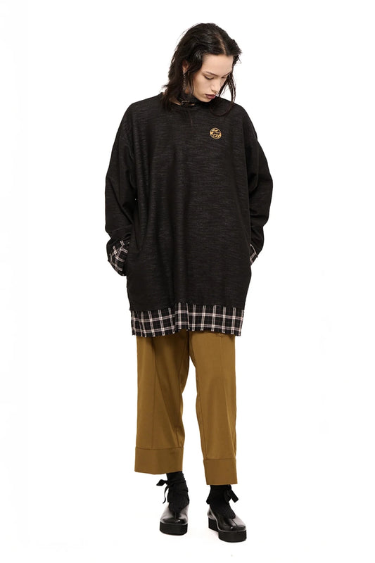 NOM*d | Verve Tunic Denim Knit | Black | Palm Boutique