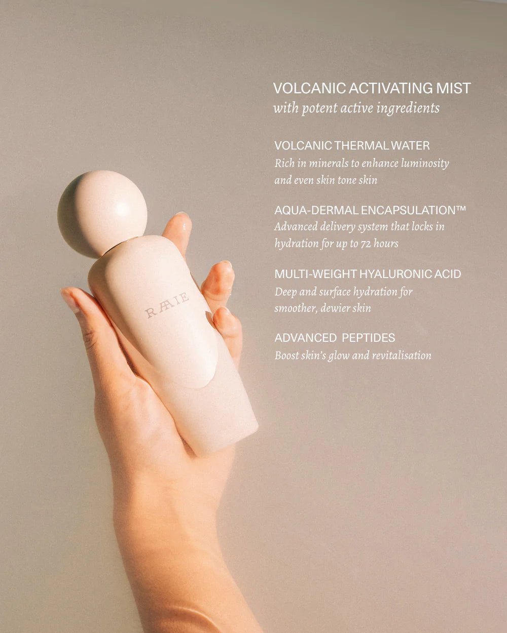 RAAIE | Tranquillity Water Activating Mist | 100ml | Palm Boutique