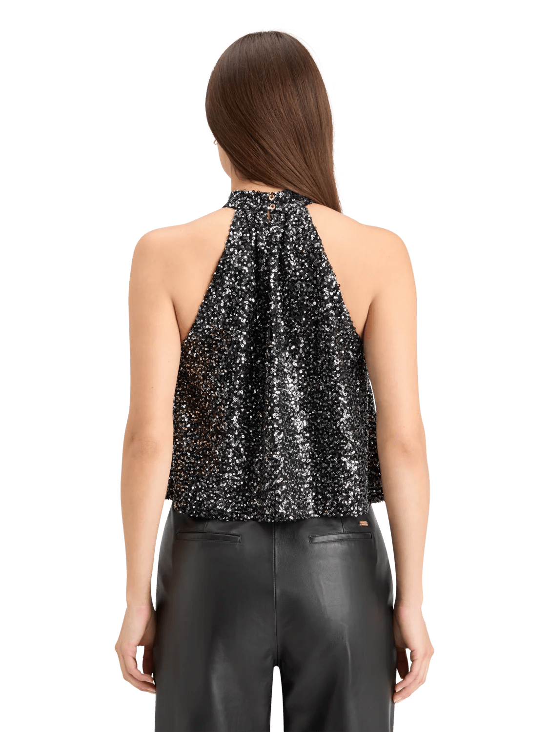 Scotch and Soda | Sequin Tank | Silver Black | Palm Boutique