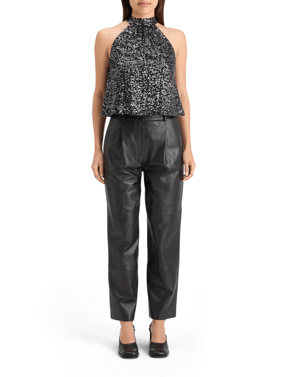 Scotch and Soda | Sequin Tank | Silver Black | Palm Boutique