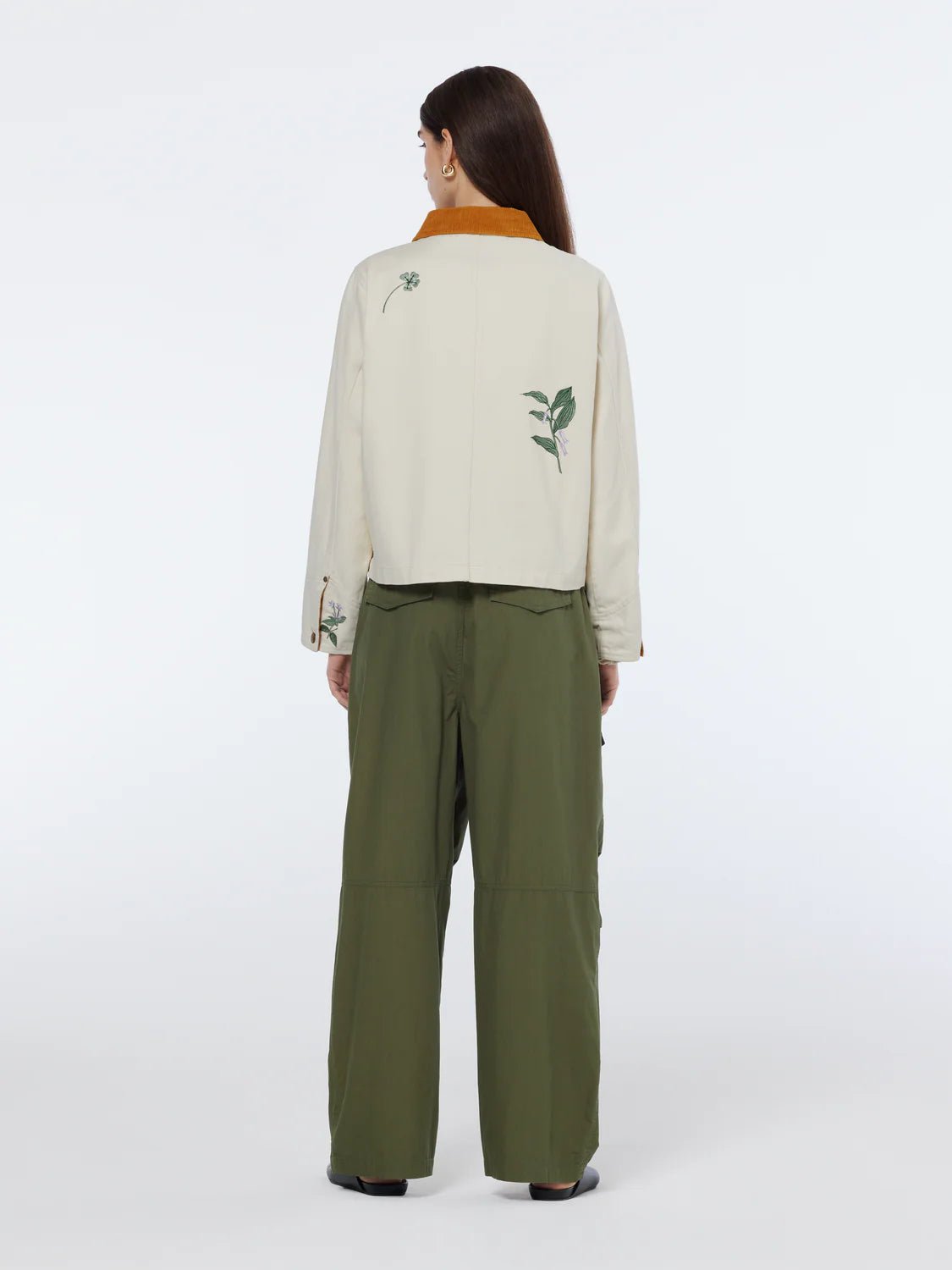 Scotch and Soda | Workwear Jacket with Embroidery | Soft Ice | Palm Boutique