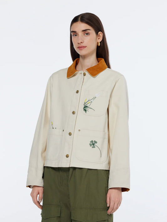 Scotch and Soda | Workwear Jacket with Embroidery | Soft Ice | Palm Boutique