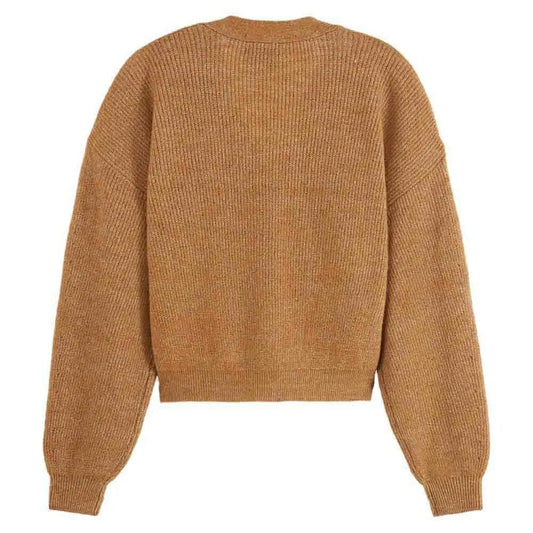 Scotch & Soda | Core Fuzzy Relaxed Cardigan | Tobacco Melange | Palm Boutique