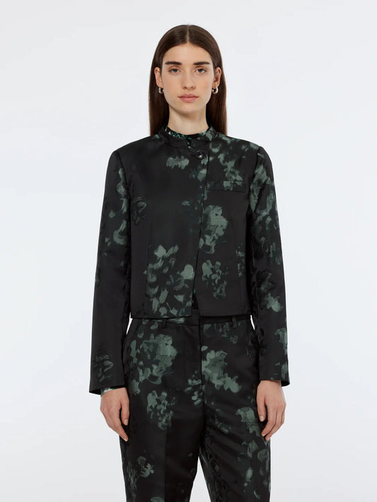 Scotch & Soda | Floral Jacquard Cropped Blazer | Nieuw Blossom Print | Palm Boutique