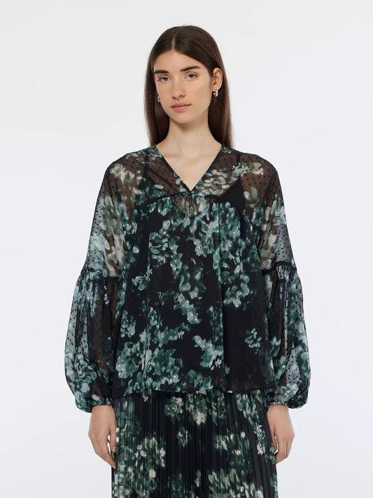 Scotch & Soda | Printed Fil Coupe Top | Nieuw Blossom Print | Palm Boutique