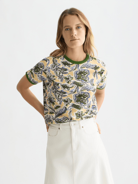 Scotch & Soda | Printed Regular T-Shirt | Lucky Bandana Multi | Palm Boutique